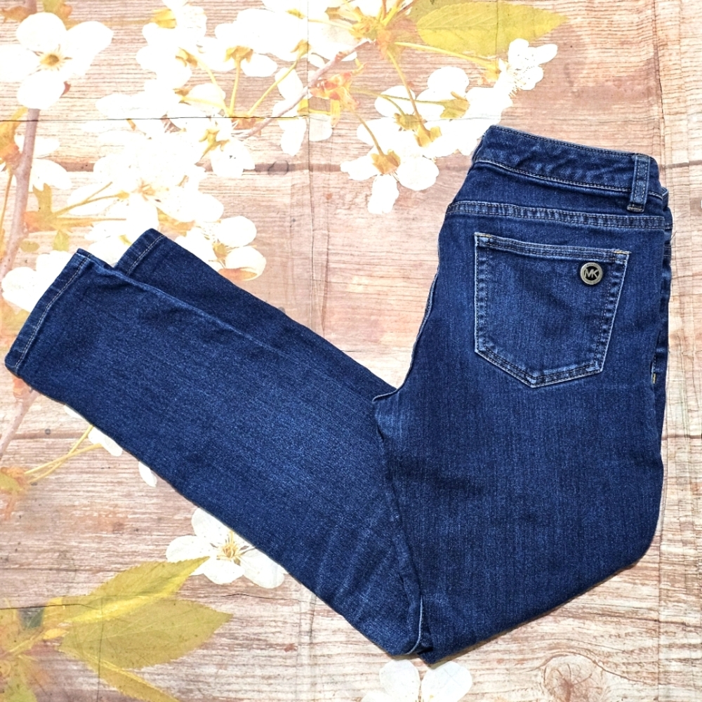 Michael Kors Dark Blue Skinny Jeans Sz 2